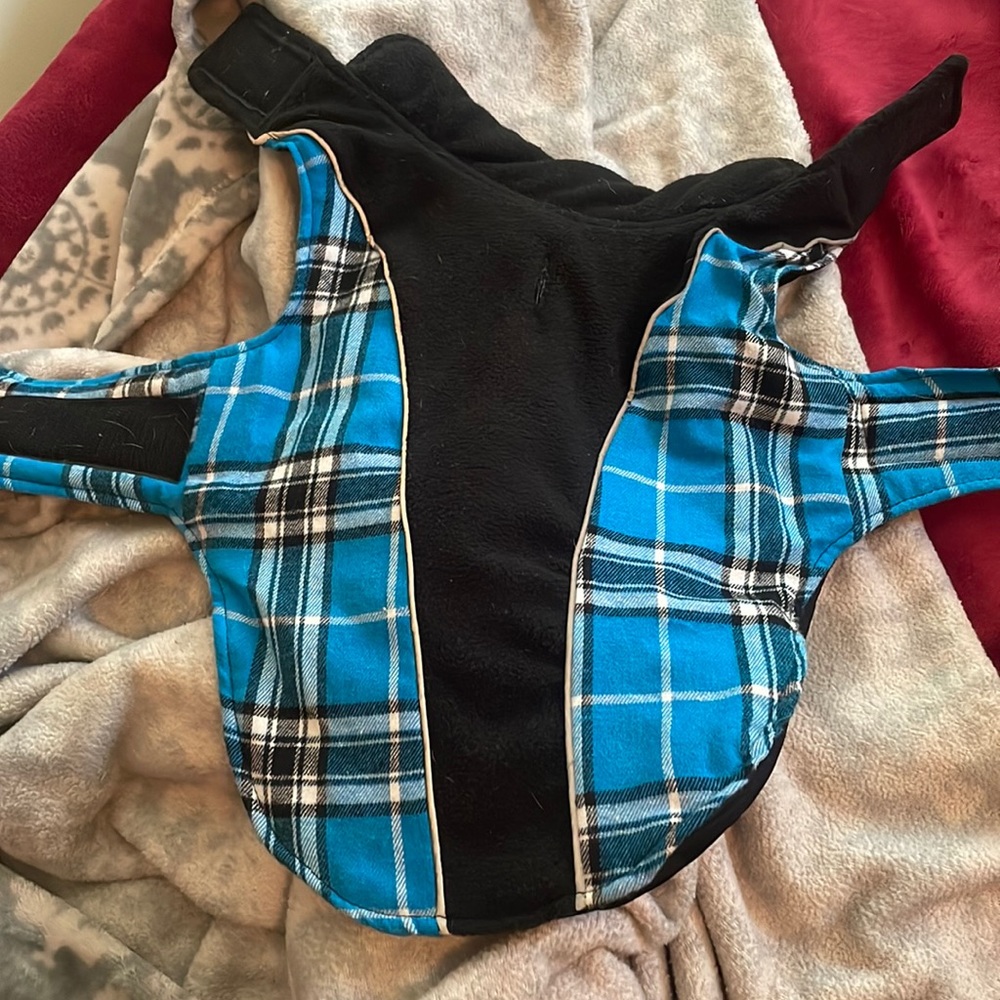 Plaid dog coat